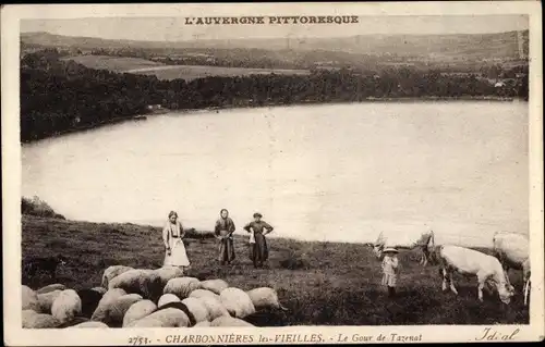 Ak Charbonnières les Vieilles Puy de Dôme, Le Gour de Tazenat