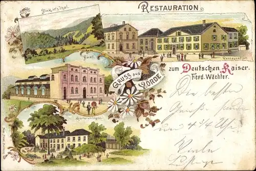 Litho Voerde Ennepetal, Restauration zum Deutschen Kaiser