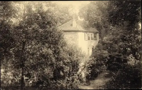 Ak Naumburg an der Saale, Partie an der Landeskrone, Hausansicht