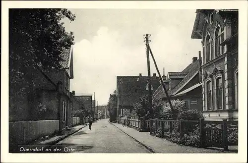 Ak Oberndorf an der Oste Niedersachsen, Straßenpartie, Gebäude