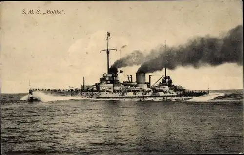 Ak Deutsches Kriegsschiff, SMS Moltke