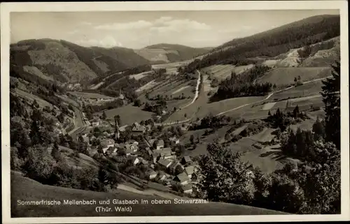 Ak Mellenbach Glasbach Schwarzatal Thüringen, Panorama