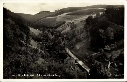 Ak Katzhütte im Schwarzatal, Panorama vom Rosenberg