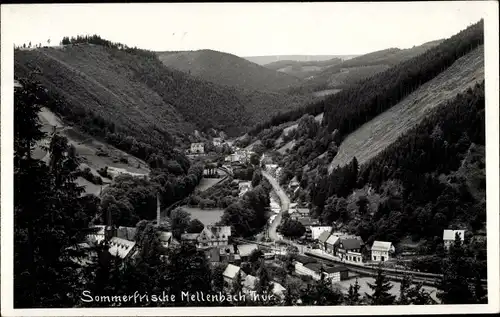 Ak Mellenbach Schwarzatal in Thüringen, Gesamtansicht