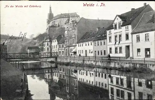 Ak Weida in Thüringen, Weidapartie, Osterburg