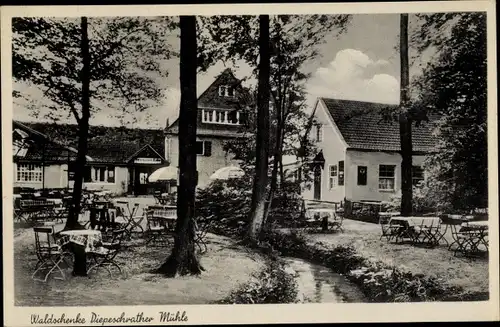 Ak Bergisch Gladbach in Nordrhein Westfalen, Waldschenke Diepeschrather Mühle