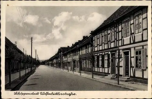 Ak Schöppenstedt in Niedersachsen, Wolfenbüttlerstraße
