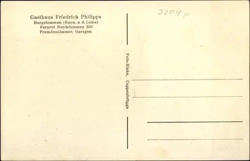 Ak Burgstemmen Nordstemmen b. Hildesheim, Gasthof, Gesamtansicht