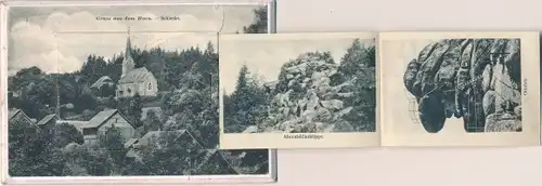 Leporello Ak Schierke Wernigerode am Harz, Tunkuhlental, Königsberg, Brocken