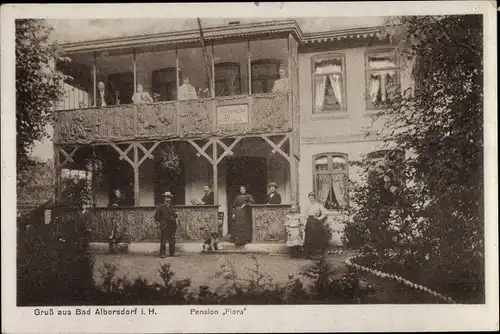 Ak Albersdorf in Dithmarschen, Pension Flora