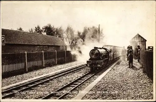 Ak South East England, Holiday Camp Station, Romney, Hythe and Dymchurch Railway