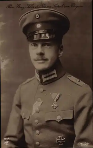 Ak Porträt Prinz Georg von Bayern, Fotograf Elvira