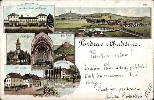 Litho Chudenice Plzenský kraj Region Pilsen Tschechien, Sv Wolfgang, Hrad Pusperk, Stary zamek