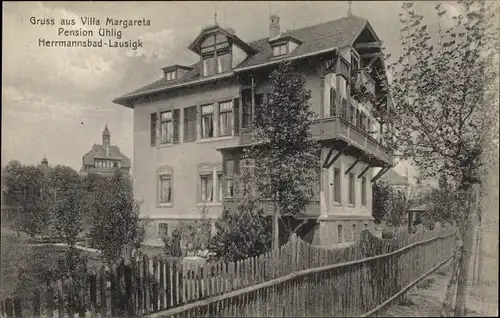 Ak Bad Lausigk in Sachsen, Hermannsbad, Pension Uhlig, Villa Margareta