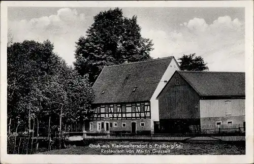 Ak Kleinwaltersdorf Freiberg in Sachsen, Restaurant