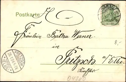 Ak Torgau an der Elbe, Bahnhofstrasse