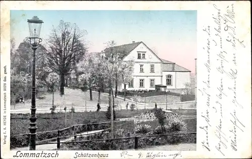 Ak Lommatzsch in Sachsen, Schützenhaus