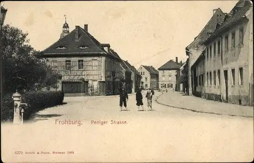 Ak Frohburg in Sachsen, Penigerstraße