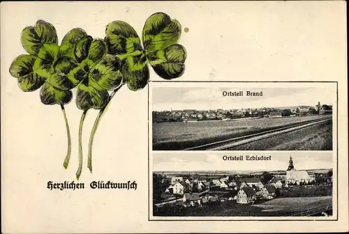 Ak Brand Erbisdorf Sachsen, Ortsteil Brand, Ortsteil Erbisdorf