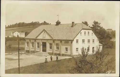 Ak Oberbobritzsch Bobritzsch Hilbersdorf im Erzgebirge, Turnhalle