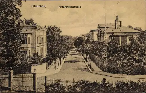 Ak Glauchau in Sachsen, Amtsgerichtsstraße