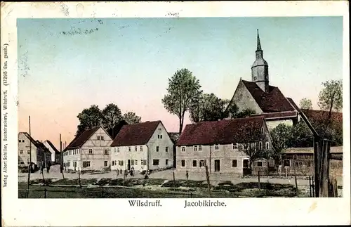 Leuchtfenster Ak Wilsdruff in Sachsen, Jacobikirche