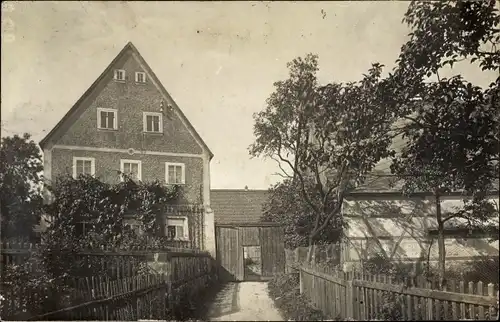 Foto Ak Hintergersdorf Tharandt Sachsen, Gehöft, Wohnhaus