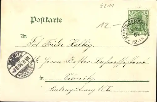 Ak Spechtshausen Hartha Hintergersdorf Tharandt im Erzgebirge, Gasthof, Inh. Emil Lützner