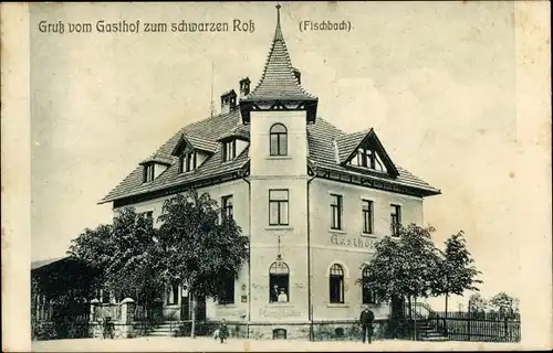 Ak Fischbach Arnsdorf Sachsen, Gasthof zum schwarzen Roß