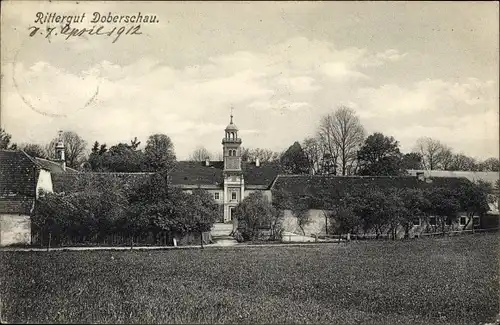 Ak Doberschau Gaußig Oberlausitz, Rittergut