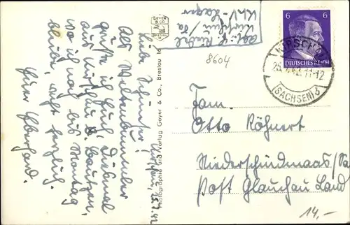 Ak Schirgiswalde Kirschau in der Lausitz, Postplatz, Apotheke