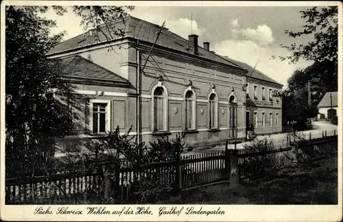 Ak Stadt Wehlen an der Elbe Sachsen, Gasthof Lindengarten