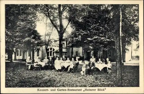 Ak Bautzen in der Oberlausitz, Gartenrestaurant Heiterer Blick, Inh. Gustav Augst