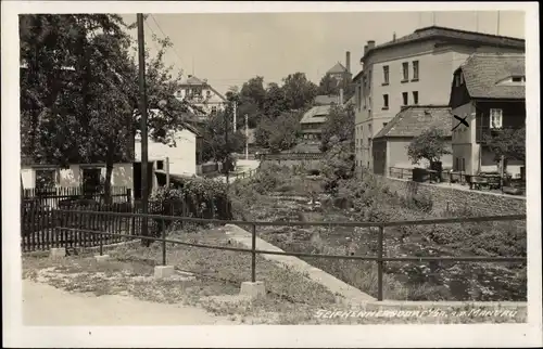 Foto Ak Seifhennersdorf in Sachsen, Partie an der Mandau