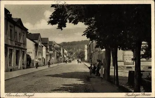 Ak Olbernhau im Erzgebirge, Freiberger Straße