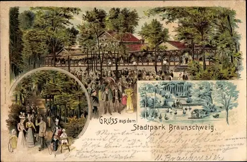 Litho Braunschweig in Niedersachsen, Stadtpark