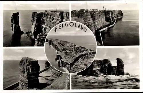 Ak Nordseeinsel Helgoland, Panorama