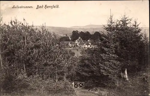 Ak Bad Hersfeld in Hessen, Lullusbrunnen, Waldpartie