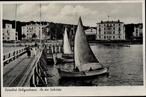 Ak Heiligendamm Bad Doberan im Kreis Rostock, Seebrücke