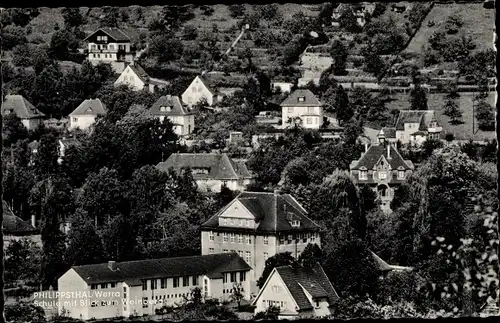 Ak Philippsthal an der Werra, Schule, Weinberg