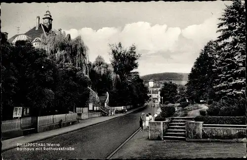 Ak Philippsthal an der Werra, Rathaus, Rathaustraße