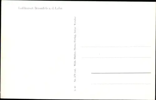 Ak Braunfels an der Lahn, Gesamtansicht