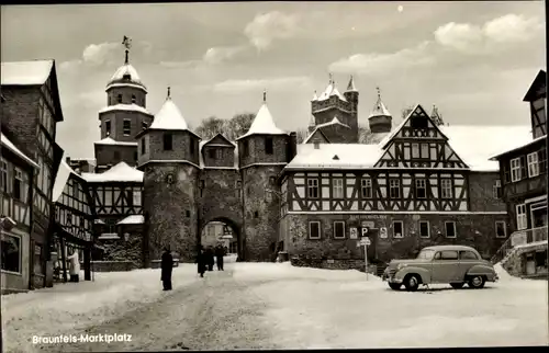 Ak Braunfels an der Lahn, Marktplatz