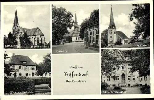 Ak Bissendorf in Niedersachsen, Kirche, Müttererholungsheim, Wersche Kinderheim