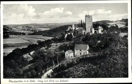 Ak Blankenstein an der Ruhr Hattingen, Burg, Ruhrtal