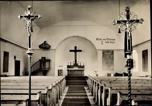 Ak Sommersdorf Burgoberach in Mittelfranken, Ev. Kirche