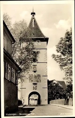 Ak Waiblingen im Rems Murr Kreis, Beinsteiner Tor, Straßenpartie