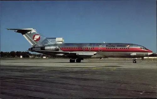 Ak Amerikanisches Passagierflugzeug, Frontier, Boeing 727-23, N1955