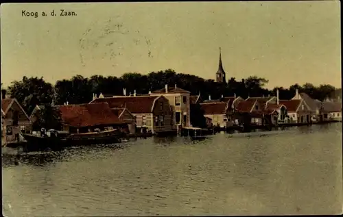 Ak Koog aan de Zaan Nordholland Niederlande, Blick auf den Ort