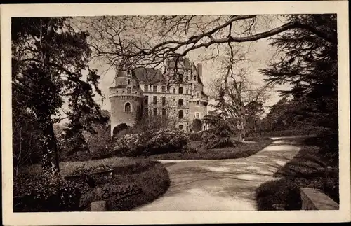 Ak Brissac Maine et Loire, Chateau